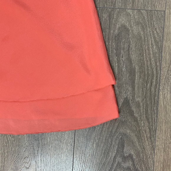 Studio by YDE Women’s Tank Top Crop Tiered  Neon Orange Coral Boho Chic Size M - Picture 8 of 12